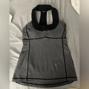 Lululemon black scoop neck racer back mesh tank